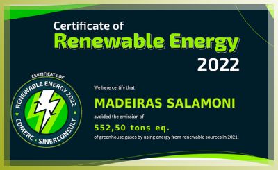Certificate of Renewable Energy 2022